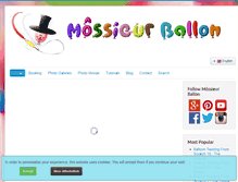 Tablet Screenshot of mossieur-ballon.com